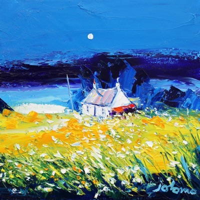 Croft and Wild flowers Isle of Gigha 12x12 Croft and Wild flowers Isle of Gigha 12x12